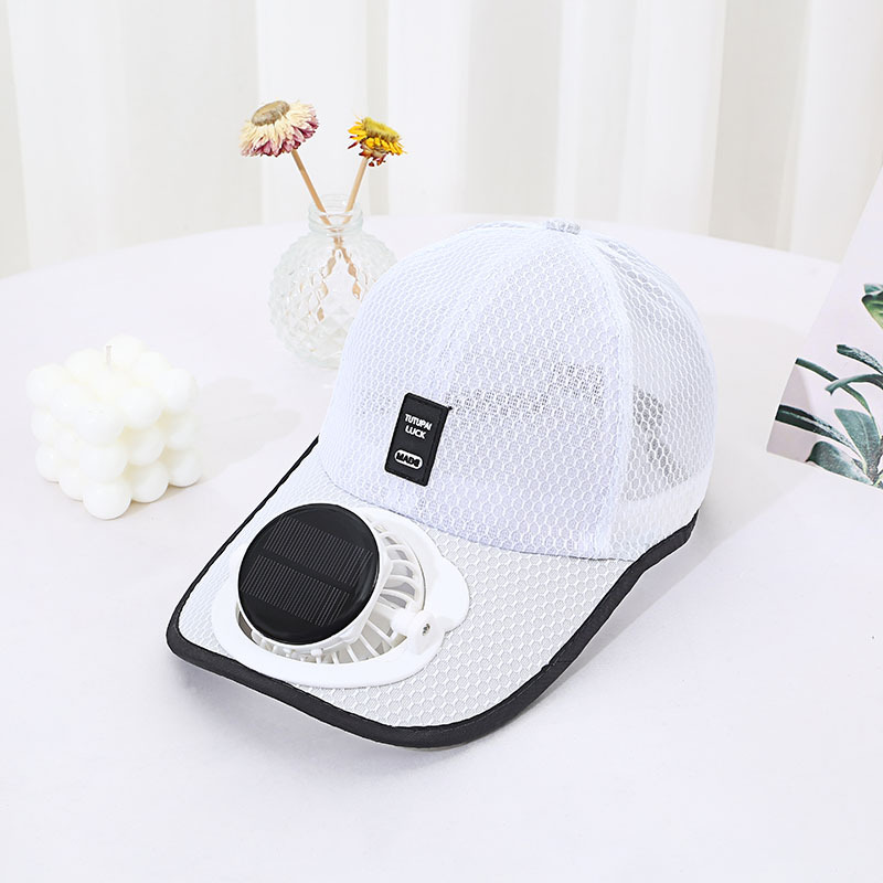 Solar Charging Mesh Fan Hat for Men & Women