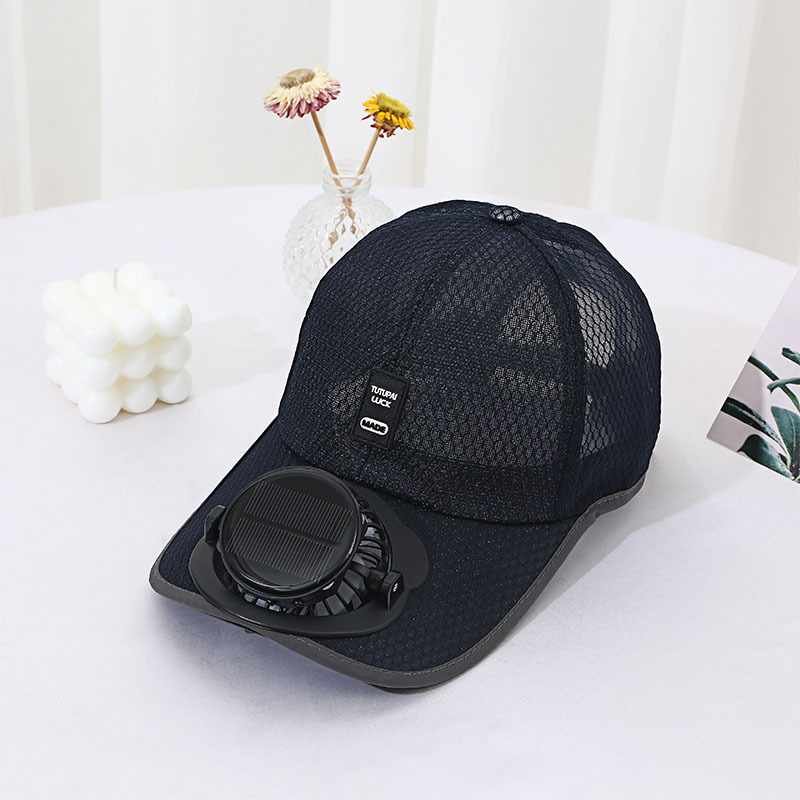 Solar Charging Mesh Fan Hat for Men & Women