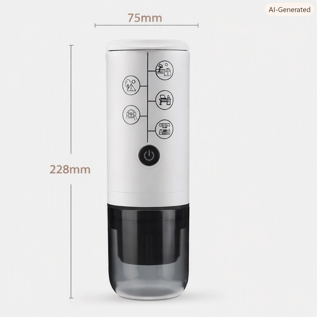 Portable Wireless Charging Coffee Machine