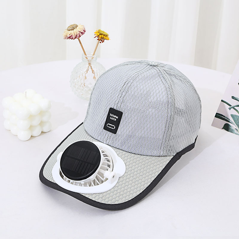 Solar Charging Mesh Fan Hat for Men & Women