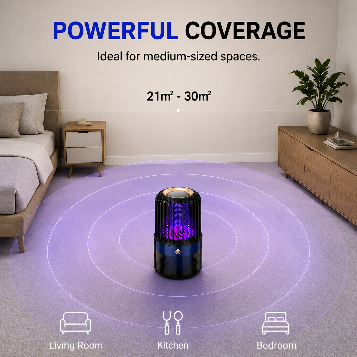 High-performance UV mosquito lamp
